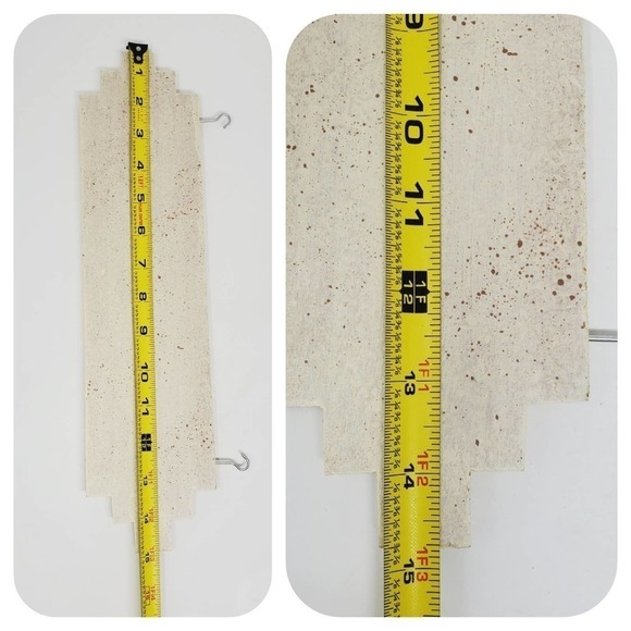 Welcome Sign Southwestern Wall Hanging Native Art Pottery Design Leather Strap - Picture 8 of 12